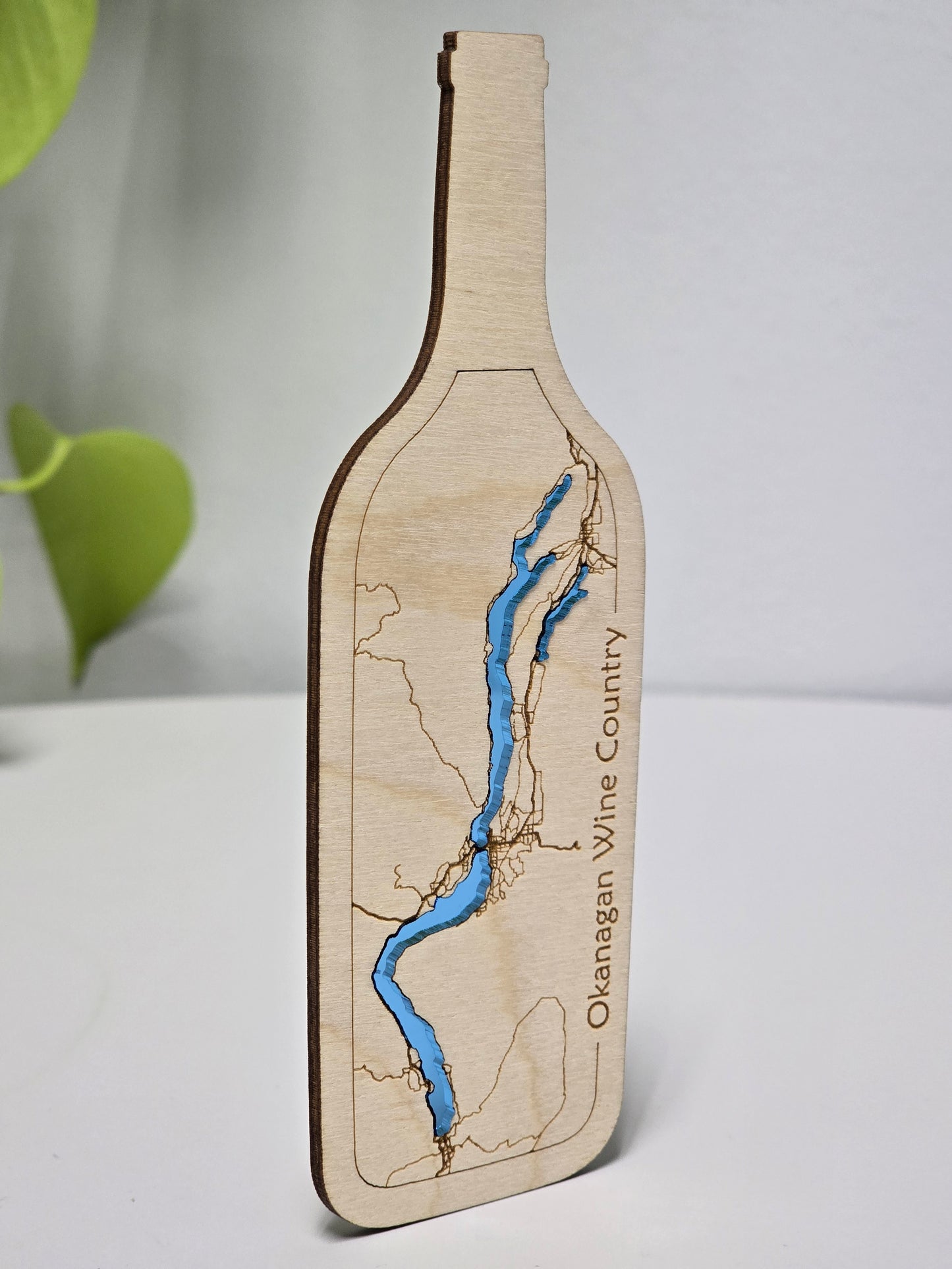 Okanagan Wine Country | Wine Bottle Magnet | Map