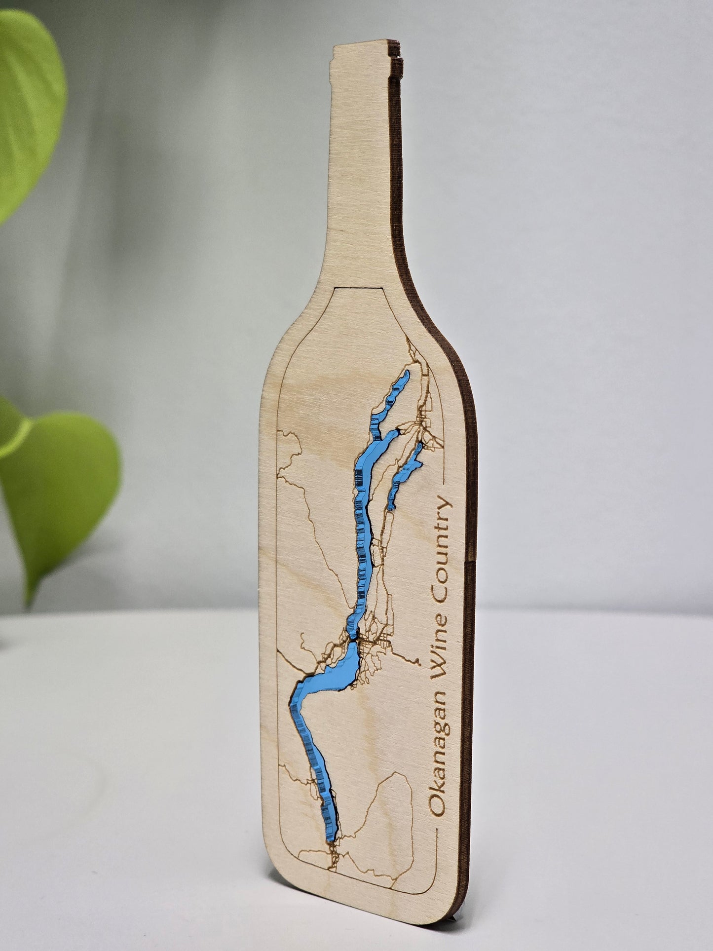 Okanagan Wine Country | Wine Bottle Magnet | Map