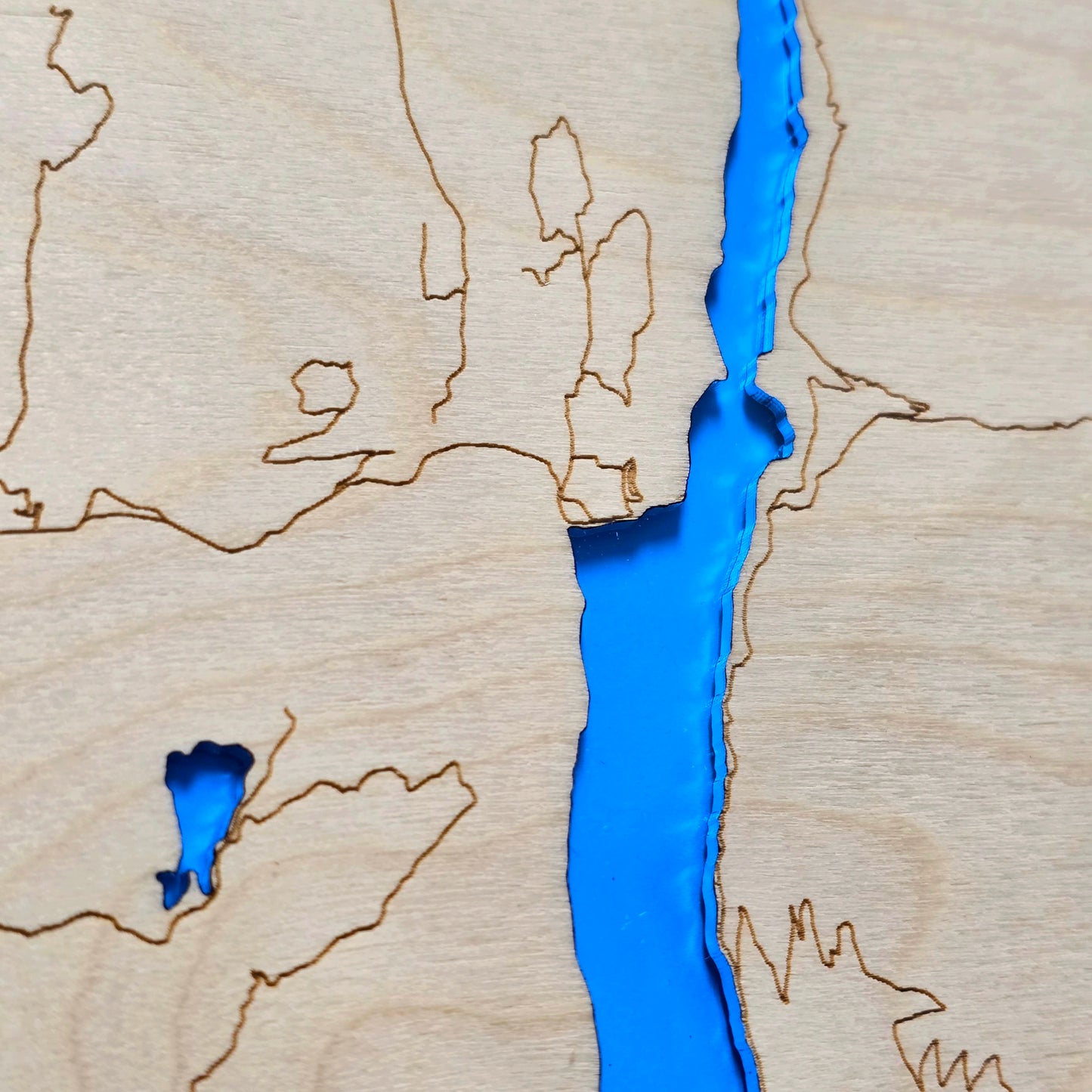 Mabel Lake | 8x10 Framed Wood Map
