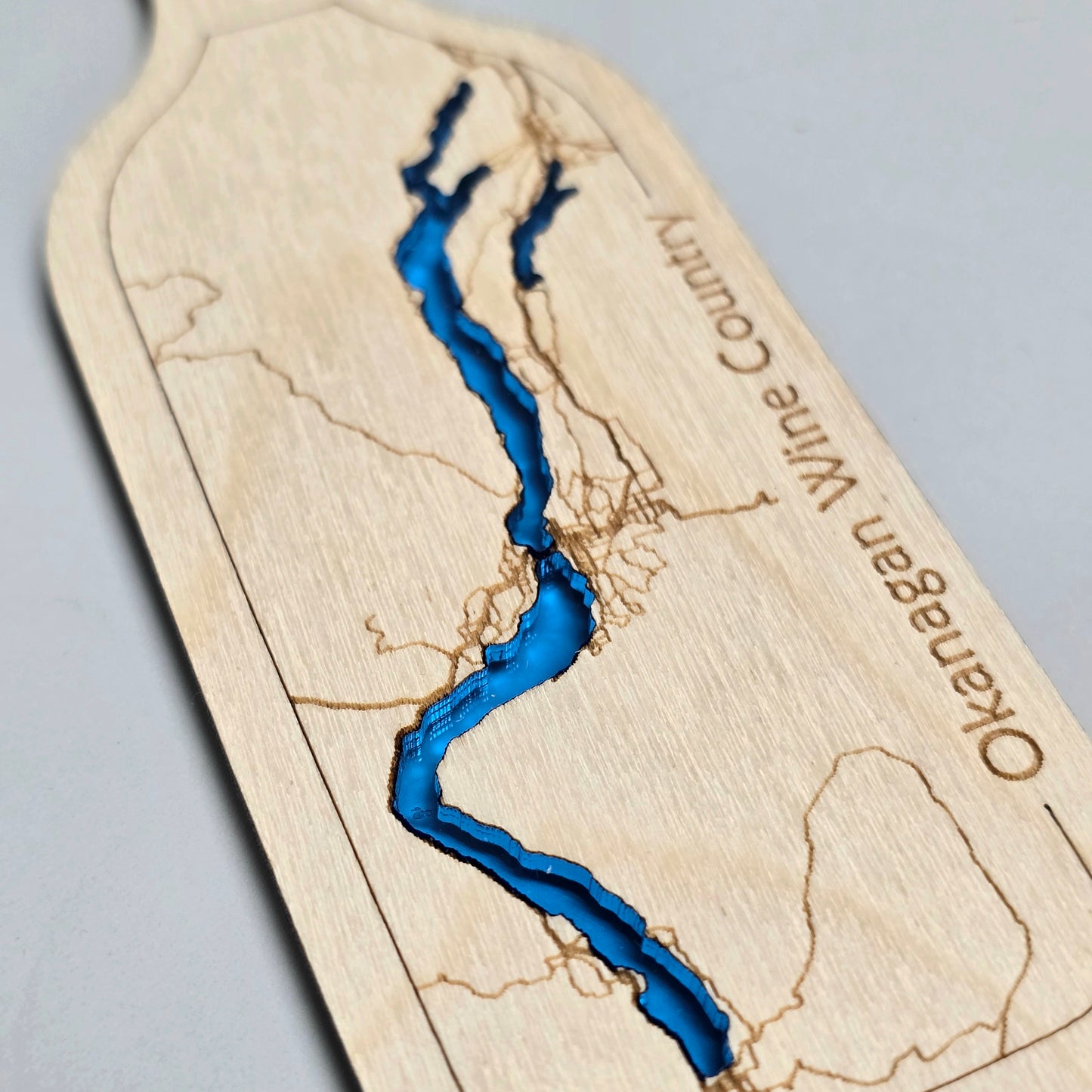 Okanagan Wine Country | Wine Bottle Magnet | Map