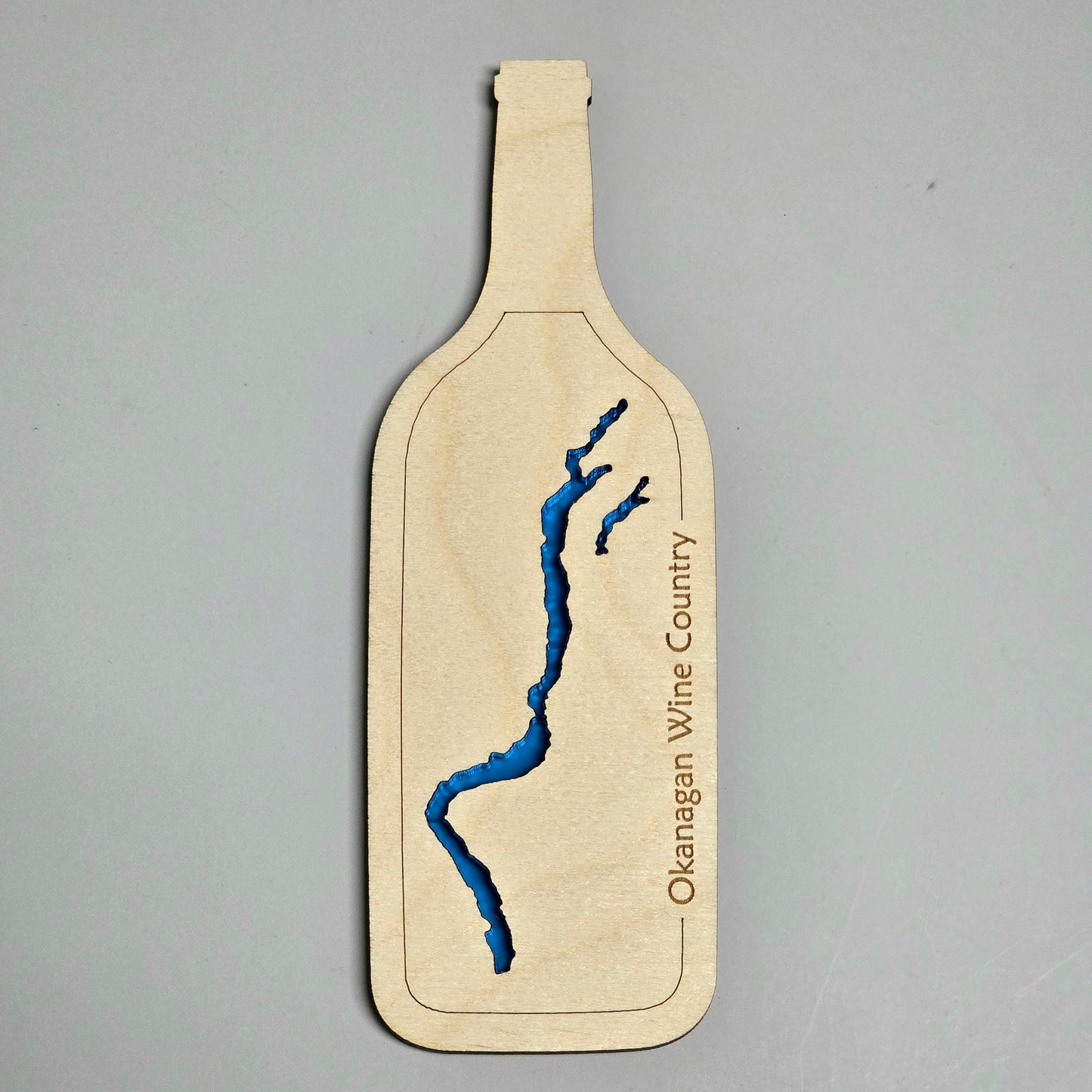 Okanagan Wine Country | Wine Bottle Magnet | Minimalist